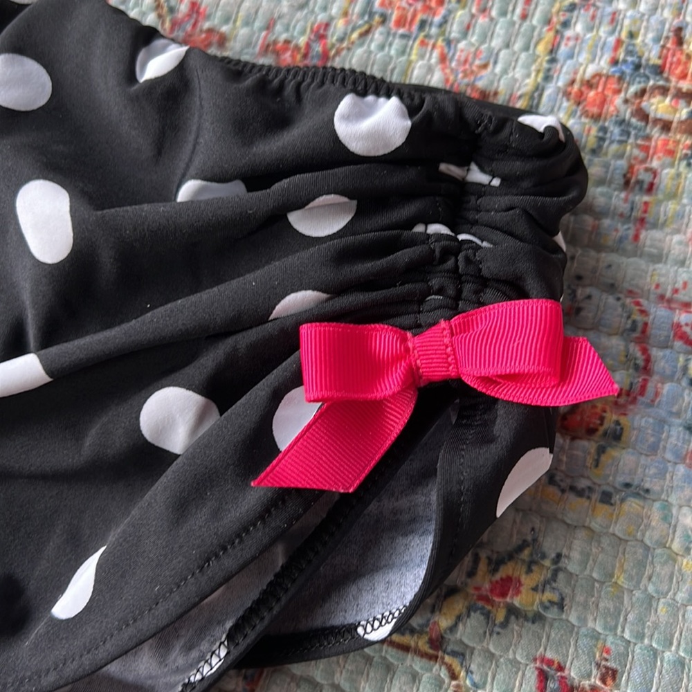 VENUS Marilyn Polka Dot Bikini Bottom Black & White Pink Size 12 - Picture 4 of 10